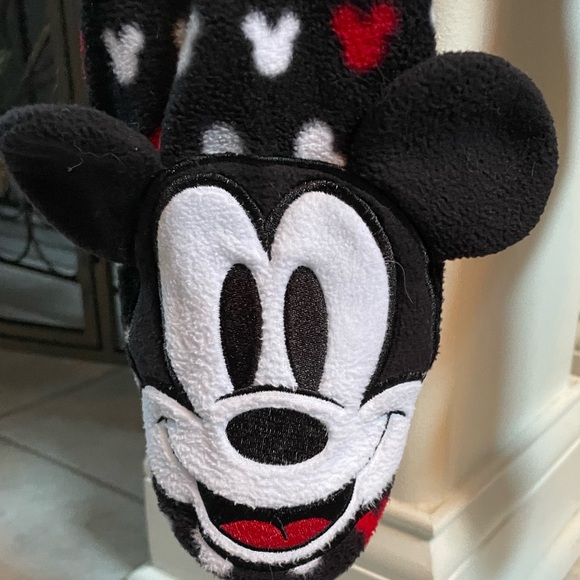 EUC Mickey Mouse onesie ladies fleece loungewear with feet zip front size XL - Picture 5 of 9